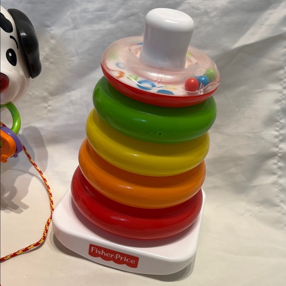 Fisher-Price Shape Sorter, Ring Stacker, Crocodile Car, Vtech Pull Puppy, Piano - Picture 5 of 10